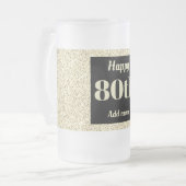  gepersonaliseerde verjaardagsglas mok cadeau 80e (Voorkant links)