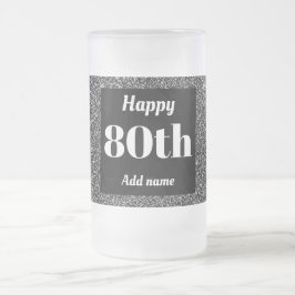  gepersonaliseerde verjaardagsglas mok cadeau 80e