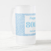  gepersonaliseerde verjaardagsglas mok cadeau 80e (Voorkant links)