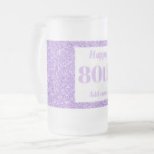  gepersonaliseerde verjaardagsglas mok cadeau 80e (Voorkant links)