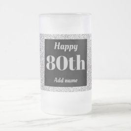  gepersonaliseerde verjaardagsglas mok cadeau 80e