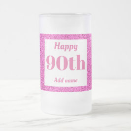  gepersonaliseerde verjaardagsglas mok cadeau 90e