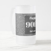  gepersonaliseerde verjaardagsglas mok cadeau 90e (Voorkant links)