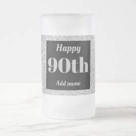  gepersonaliseerde verjaardagsglas mok cadeau 90e