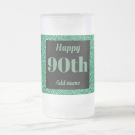  gepersonaliseerde verjaardagsglas mok cadeau 90e