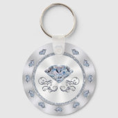 Gepersonaliseerde verjaardagsgunsten voor volwasse sleutelhanger (Achterkant)