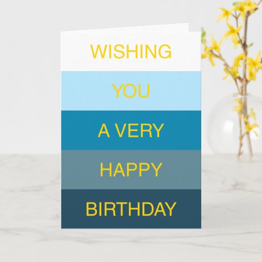 Gepersonaliseerde verjaardagskaart kaart (Gele Bloem)