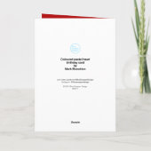 Gepersonaliseerde verjaardagskaart kaart (Achterkant)