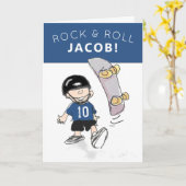 gepersonaliseerde verjaardagskaart van jongen kaart (Gele Bloem)