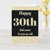 gepersonaliseerde verjaardagskaart van ons alle 3 kaart (Gele Bloem)