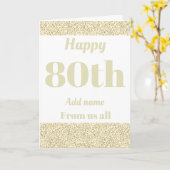  gepersonaliseerde verjaardagskaart van ons allema kaart (Gele Bloem)