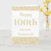 Gepersonaliseerde verjaardagskaart van ons allemaa kaart (Gele Bloem)