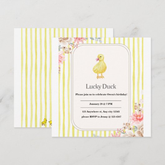 Gepersonaliseerde verjaardagskaart voor kinderen m (Voorkant / Achterkant)