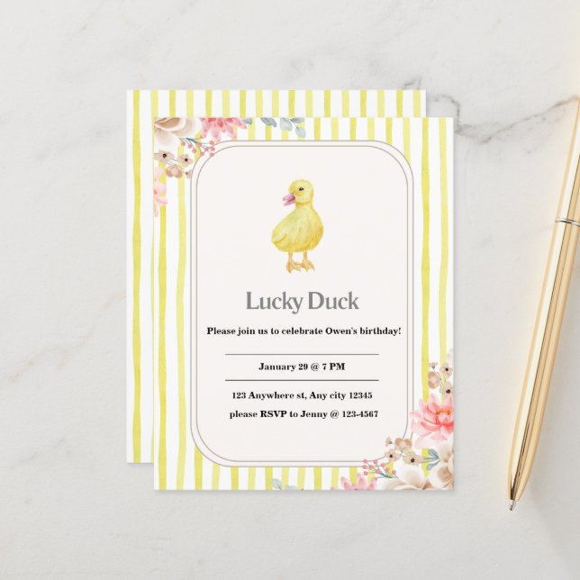 Gepersonaliseerde verjaardagskaart voor kinderen m (Voorkant / Achterkant in situ)