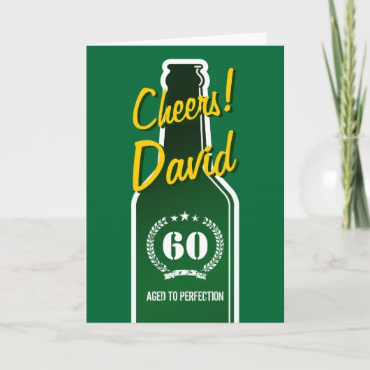 Gepersonaliseerde verjaardagskaart voor mannen | B Kaart (Voorkant)