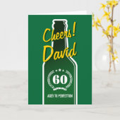 Gepersonaliseerde verjaardagskaart voor mannen | B Kaart (Gele Bloem)