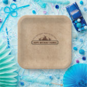 Gepersonaliseerde Verjaardagspapier Borden BBQ Papieren Bordje (Feest)