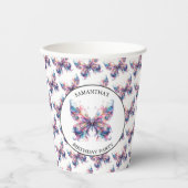 Gepersonaliseerde Verjaardagspartij Papieren Kopje Papieren Bekers (Voorkant)