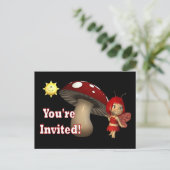 Gepersonaliseerde verjaardagsuitnodiging briefkaar uitnodiging briefkaart (Staand voorkant)