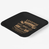 Gepersonaliseerde  verjaardagswhiskey label papieren bordje (Gebogen)