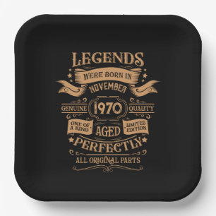 Gepersonaliseerde verjaardagswhiskey label papieren bordje