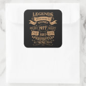 Gepersonaliseerde verjaardagswhiskey thema vierkante sticker (Tas)