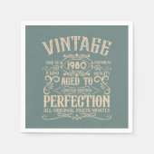 Gepersonaliseerde verjaardagswhisky party servet (Voorkant)