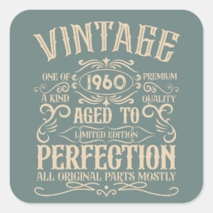 Gepersonaliseerde verjaardagswhisky party vierkante sticker