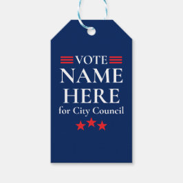 Gepersonaliseerde verkiezingscampagne cadeaulabel