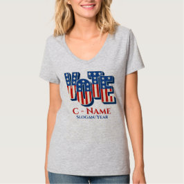 gepersonaliseerde verkiezingscampagne t-shirt