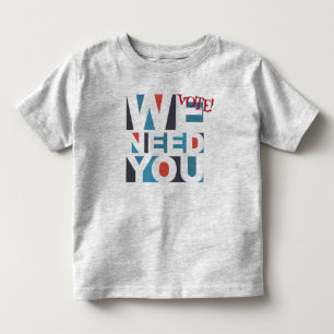 Gepersonaliseerde verkiezingsstem We hebben u Kind Kinder Shirts