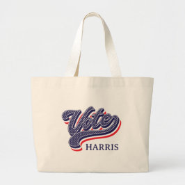 Gepersonaliseerde verkiezingssterren en -strepen grote tote bag