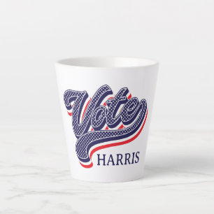 Gepersonaliseerde verkiezingssterren en -strepen latte mok