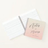 Gepersonaliseerde verloopperziken voor delicate sc notitieboek (Binnen)