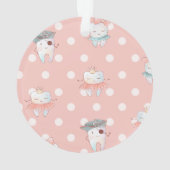 Gepersonaliseerde Verloren Mijn Eerste Tand Kerstm Ornament (achterkant)