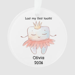 Gepersonaliseerde Verloren Mijn Eerste Tand Kerstm Ornament