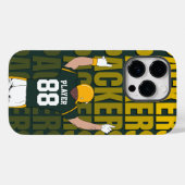 Gepersonaliseerde Verpakkers Jersey Amerikaans Foo Case-Mate iPhone Case (Achterkant (horizontaal))