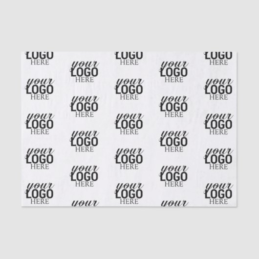 Gepersonaliseerde Verpakking Bedrijfs met Logo Tissuepapier (Voorkant)