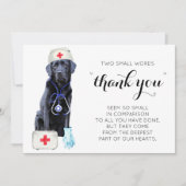 Gepersonaliseerde Verpleegkunde Schattige Dank u V Feestdagenkaart (Voorkant)