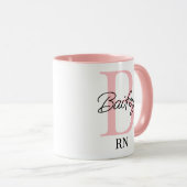 Gepersonaliseerde Verpleegkunde Student Gift, RN,  Mok (Voorkant rechts)