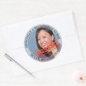 Gepersonaliseerde verpleegkundige 3 inch geslaagd  ronde sticker (Envelop)