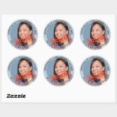 Gepersonaliseerde verpleegkundige 3 inch geslaagd  ronde sticker (Vel)