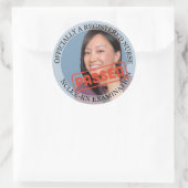Gepersonaliseerde verpleegkundige 3 inch geslaagd  ronde sticker (Tas)