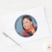 Gepersonaliseerde verpleegkundige 3 inch geslaagd  ronde sticker (Envelop)