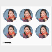 Gepersonaliseerde verpleegkundige 3 inch geslaagd  ronde sticker (Vel)