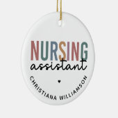 Gepersonaliseerde verpleegkundige assistent keramisch ornament (Rechts)