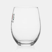 Gepersonaliseerde verpleegkundige assistent wijnglas zonder voet (Links)