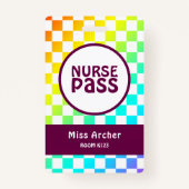 Gepersonaliseerde Verpleegkundige Badkamerpas Doce Badge (Voorkant)