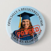 Gepersonaliseerde verpleegkundige geslaagd voor NC Ronde Button 7,6 Cm (Voorkant)