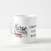 Gepersonaliseerde verpleegkundige in uitvoering Ve Koffiemok (Voorkant links)